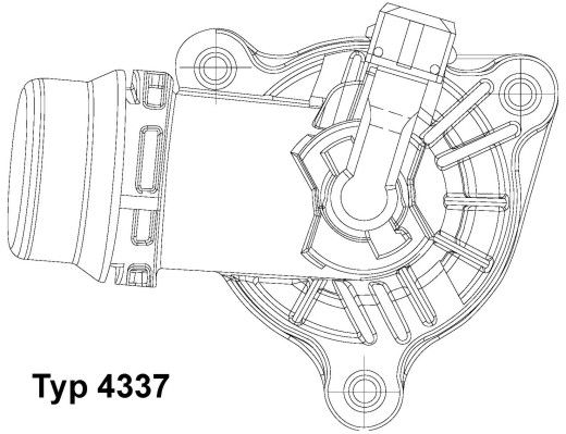 Obrázok Termostat chladenia BorgWarner (Wahler)  4337105D