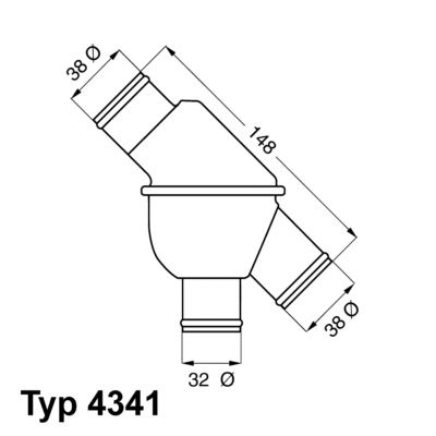 Obrázok Termostat chladenia BorgWarner (Wahler)  434180