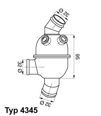 Obrázok Termostat chladenia BorgWarner (Wahler)  434580