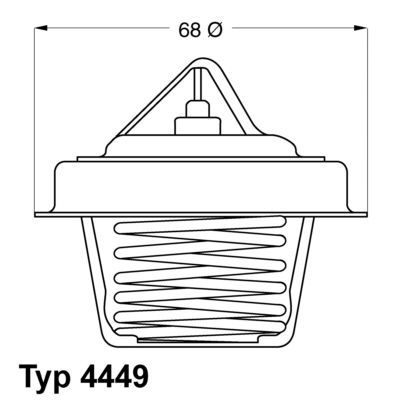 Obrázok Termostat chladenia BorgWarner (Wahler)  444984D