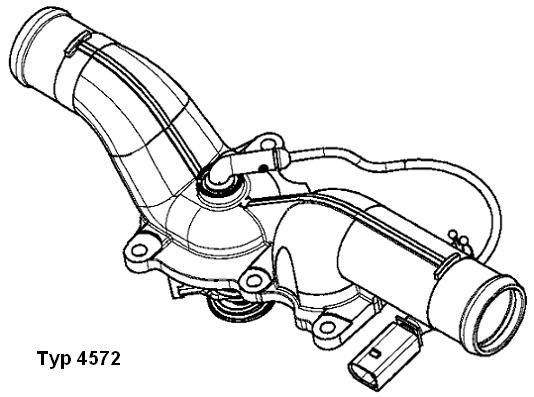 Obrázok Termostat chladenia BorgWarner (Wahler)  4572105D