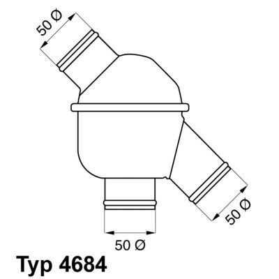 Obrázok Termostat chladenia BorgWarner (Wahler)  4684831