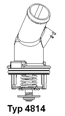 Obrázok Termostat chladenia BorgWarner (Wahler)  481492D