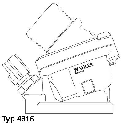 Obrázok Termostat chladenia BorgWarner (Wahler)  481690D