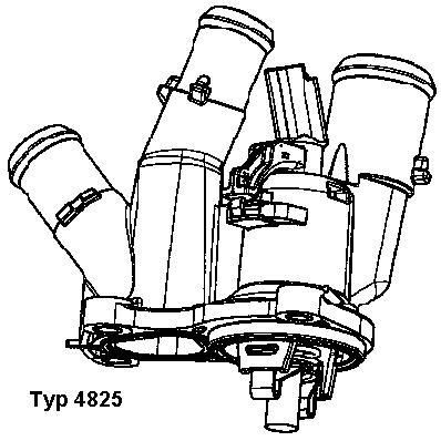 Obrázok Termostat chladenia BorgWarner (Wahler)  482598D