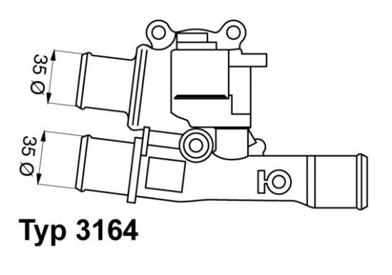 Obrázok Termostat chladenia BorgWarner (Wahler)  316488