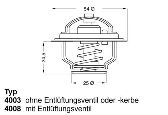 Obrázok Termostat chladenia BorgWarner (Wahler)  400874D