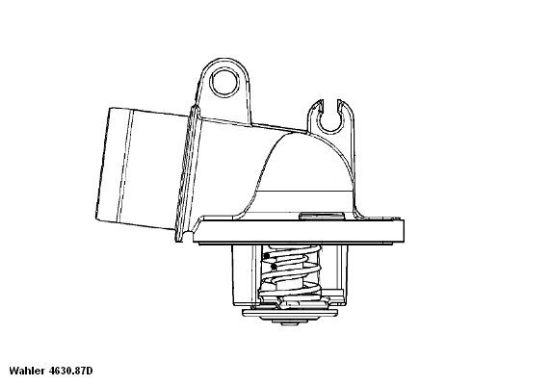 Obrázok Termostat chladenia BorgWarner (Wahler)  463087D