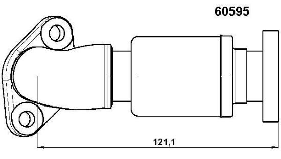 Obrázok Potrubie AGR-ventilu BorgWarner (Wahler)  60595D