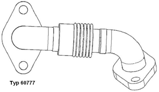 Obrázok Potrubie AGR-ventilu BorgWarner (Wahler)  60777D