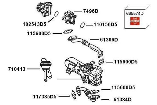 Obrázok Ventil riadenia podtlaku pre recyrkuláciu výfukových plynov BorgWarner (Wahler)  710413