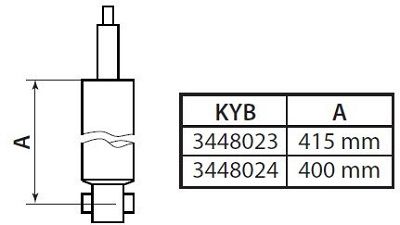 Obrázok Tlmič pérovania KYB Excel-G 3448023