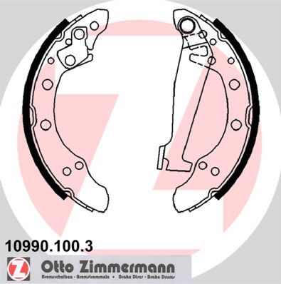Obrázok Sada brzdových čeľustí ZIMMERMANN  109901003