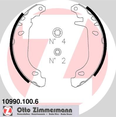 Obrázok Sada brzdových čeľustí ZIMMERMANN  109901006
