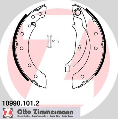 Obrázok Sada brzdových čeľustí ZIMMERMANN  109901012