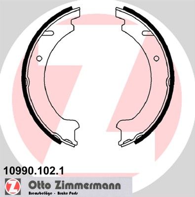 Obrázok Sada brzd. čeľustí parkov. brzdy ZIMMERMANN  109901021