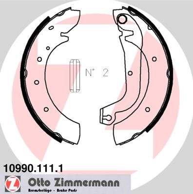 Obrázok Sada brzdových čeľustí ZIMMERMANN  109901111