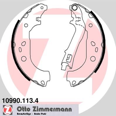 Obrázok Sada brzdových čeľustí ZIMMERMANN  109901134
