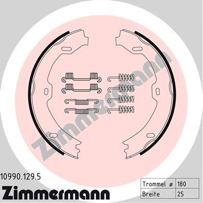Obrázok Sada brzd. čeľustí parkov. brzdy ZIMMERMANN  109901295