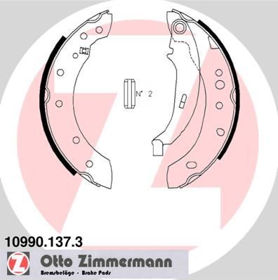 Obrázok Sada brzd. čeľustí parkov. brzdy ZIMMERMANN  109901373