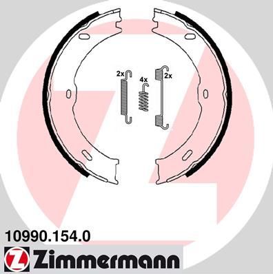 Obrázok Sada brzd. čeľustí parkov. brzdy ZIMMERMANN  109901540
