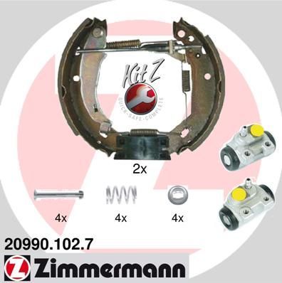 Obrázok Sada brzdových čeľustí ZIMMERMANN KIT Z 209901027