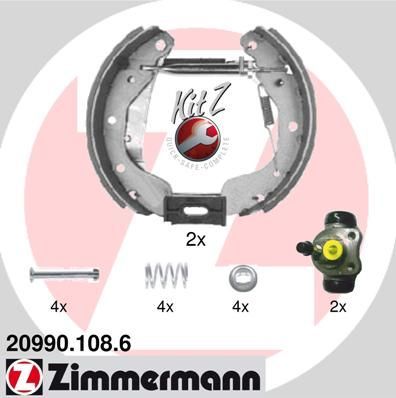 Obrázok Sada brzdových čeľustí ZIMMERMANN KIT Z 209901086