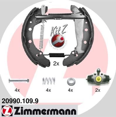 Obrázok Sada brzdových čeľustí ZIMMERMANN KIT Z 209901099