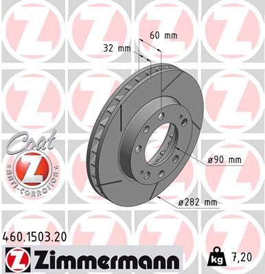 Obrázok Brzdový kotúč ZIMMERMANN COAT Z 460150320