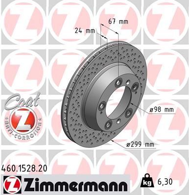Obrázok Brzdový kotúč ZIMMERMANN COAT Z 460152820