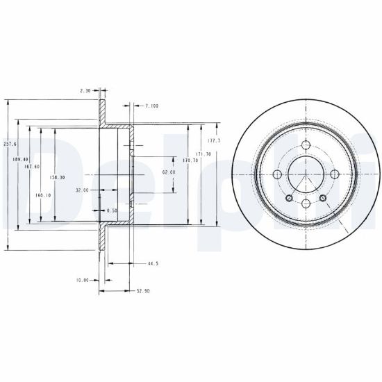 Obrázok Brzdový kotúč DELPHI  BG2202