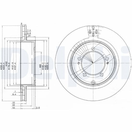 Obrázok Brzdový kotúč DELPHI  BG3811