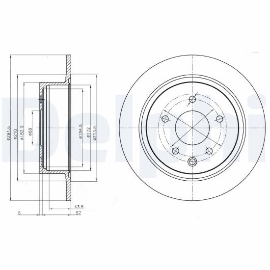 Obrázok Brzdový kotúč DELPHI  BG4108C