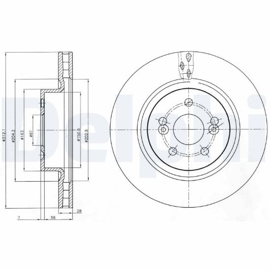 Obrázok Brzdový kotúč DELPHI  BG4111