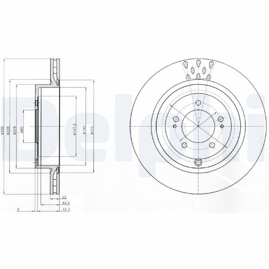 Obrázok Brzdový kotúč DELPHI  BG4204C
