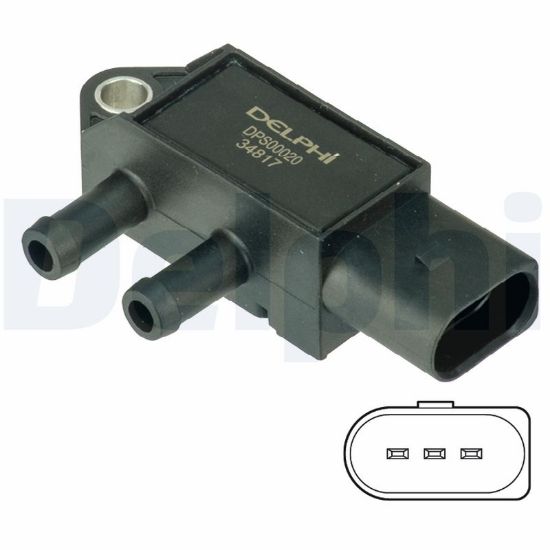 Obrázok Snímač tlaku výfukových plynov DELPHI  DPS00020