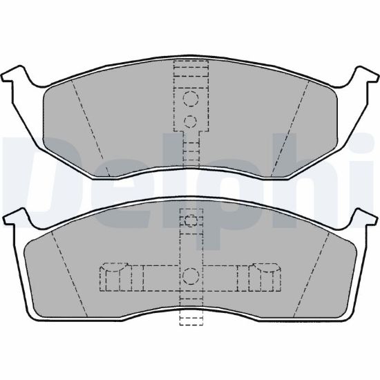 Obrázok Sada brzdových platničiek kotúčovej brzdy DELPHI  LP1164