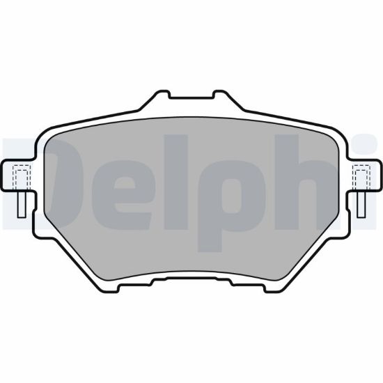 Obrázok Sada brzdových platničiek kotúčovej brzdy DELPHI  LP2505