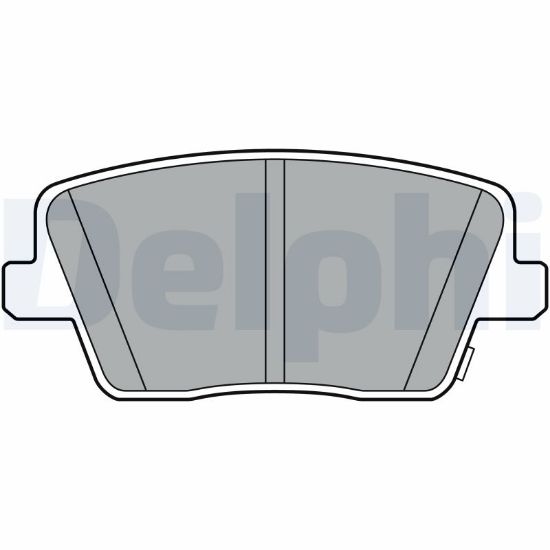 Obrázok Sada brzdových platničiek kotúčovej brzdy DELPHI  LP3404