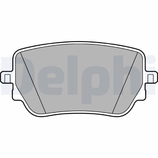 Obrázok Sada brzdových platničiek kotúčovej brzdy DELPHI  LP3439