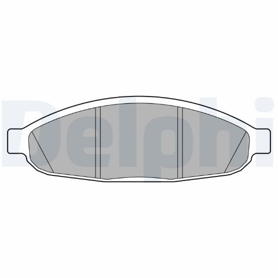Obrázok Sada brzdových platničiek kotúčovej brzdy DELPHI  LP3555