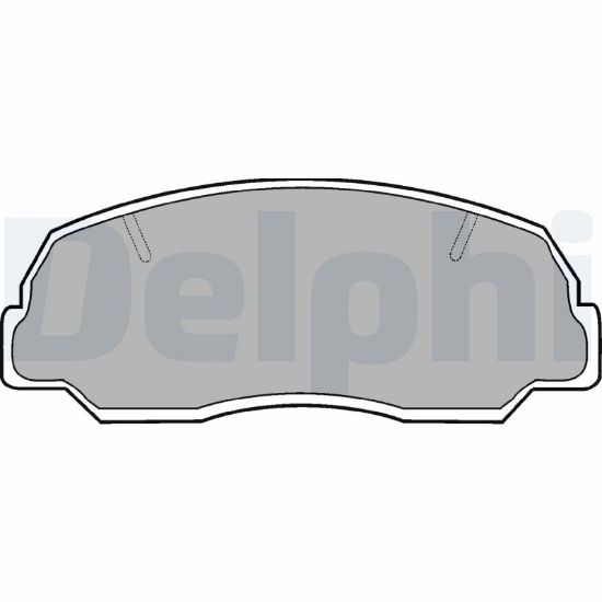 Obrázok Sada brzdových platničiek kotúčovej brzdy DELPHI  LP400