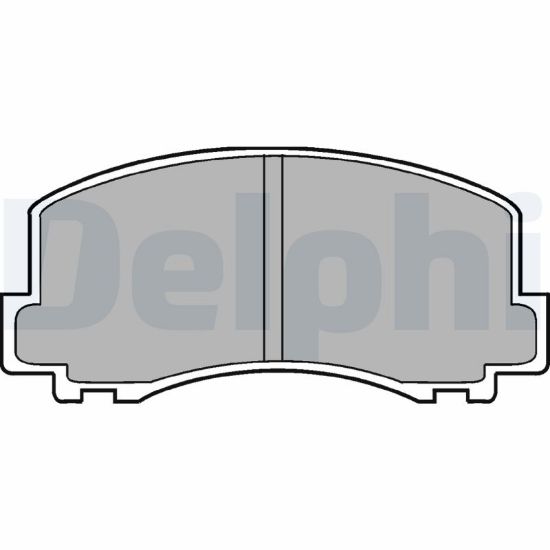 Obrázok Sada brzdových platničiek kotúčovej brzdy DELPHI  LP452