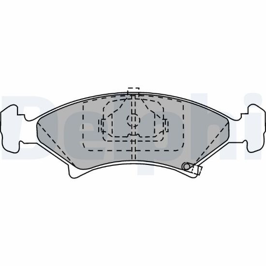 Obrázok Sada brzdových platničiek kotúčovej brzdy DELPHI  LP912