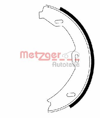 Obrázok Sada brzd. čeľustí parkov. brzdy METZGER  MG978