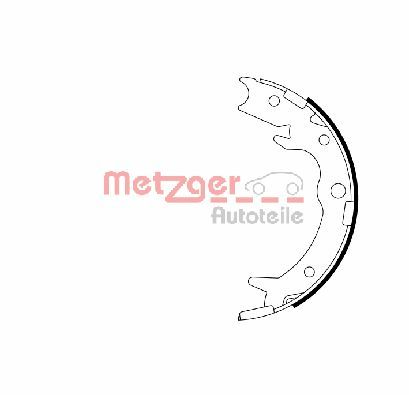 Obrázok Sada brzd. čeľustí parkov. brzdy METZGER  MG991