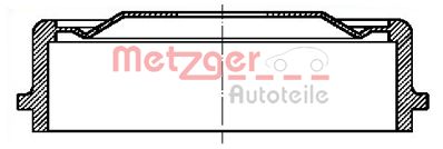 Obrázok Brzdový bubon METZGER  BT1064