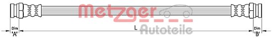 Obrázok Brzdová hadica METZGER GREENPARTS 4110311