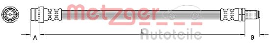 Obrázok Brzdová hadica METZGER GREENPARTS 4110796