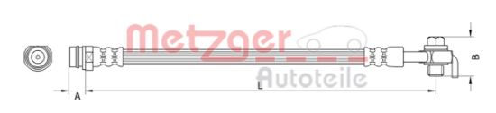 Obrázok Brzdová hadica METZGER GREENPARTS 4110799